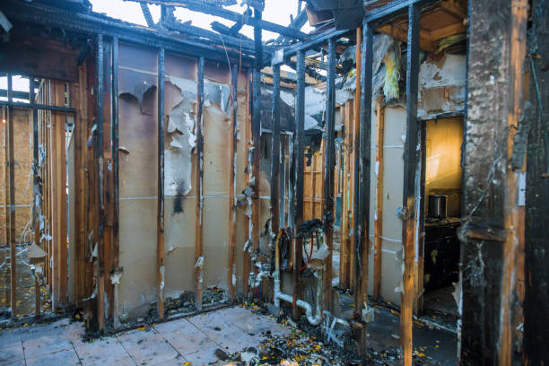 Professional Fire Damage Restoration technician working in St. Augustine Shores, FL